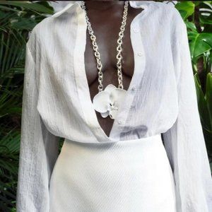 ZARA FLOWER LINK NECKLACE